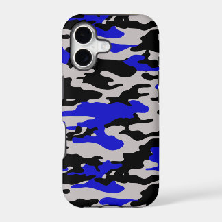 Schwarz-blaue Camo - iPhone 5