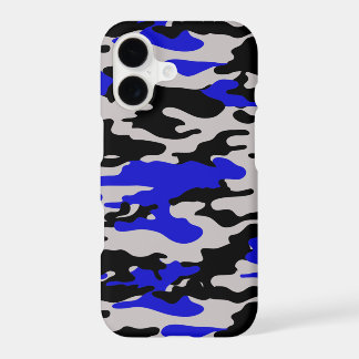 Schwarz-blaue Camo - iPhone 7 Hülle