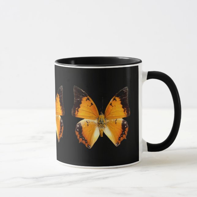Schwarz-Borded Charaxes Butterfly Coffee Tasse (Rechts)
