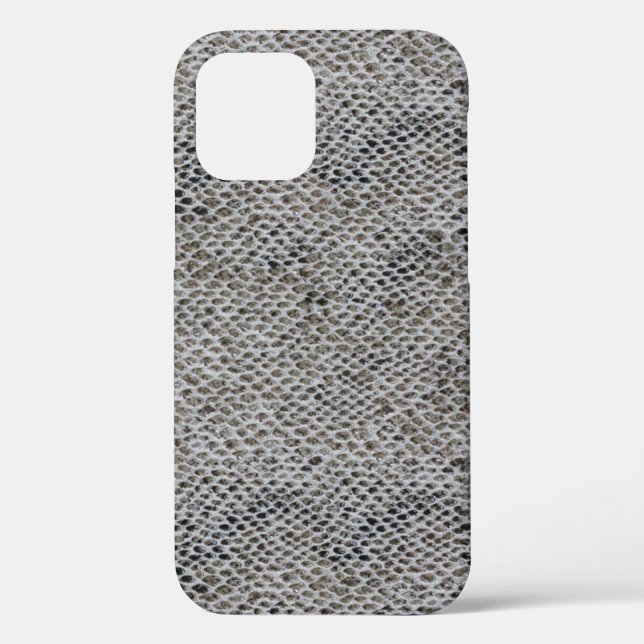 Schwarz-Braun-Schlange-Skin-Muster Case-Mate iPhone Hülle (Rückseite)