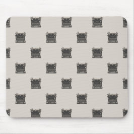 Schwarz-Braun-Schreibmaschine im Underwood-Stil Mousepad