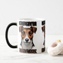 Schwarz-Braun-Terrier-Illustration
