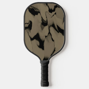 Schwarz-Braun-Wellen Pickleball Schläger