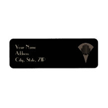 Schwarz-Bronze-Art-Déco-Turm Hochzeit