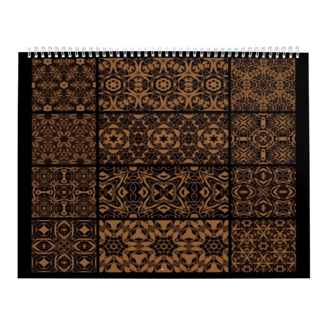 Schwarz-Bronze-Kalender Kalender (Titelbild)