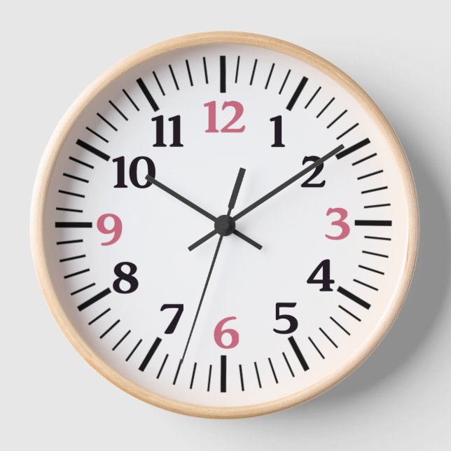 Schwarz-Chinesisch-Zahlen Zuhause Office Deco-Gesc Uhr (Vorderseite)