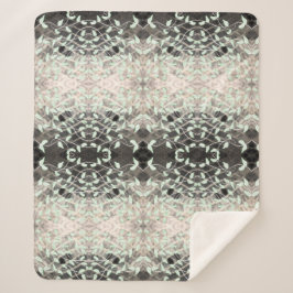 Schwarz-Creme-Streifen Sherpadecke