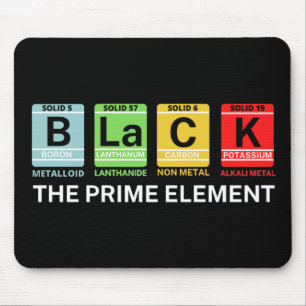 Schwarz: Die schwarze Vorgeschichte des Prime-Elem Mousepad
