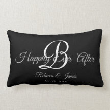 Schwarz Elegant Mit Monogramm glücklich für alle
