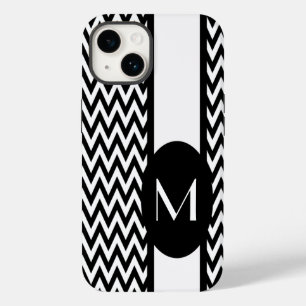 Schwarz Elegantes Zickzack Design mit Monogramm title_seo2