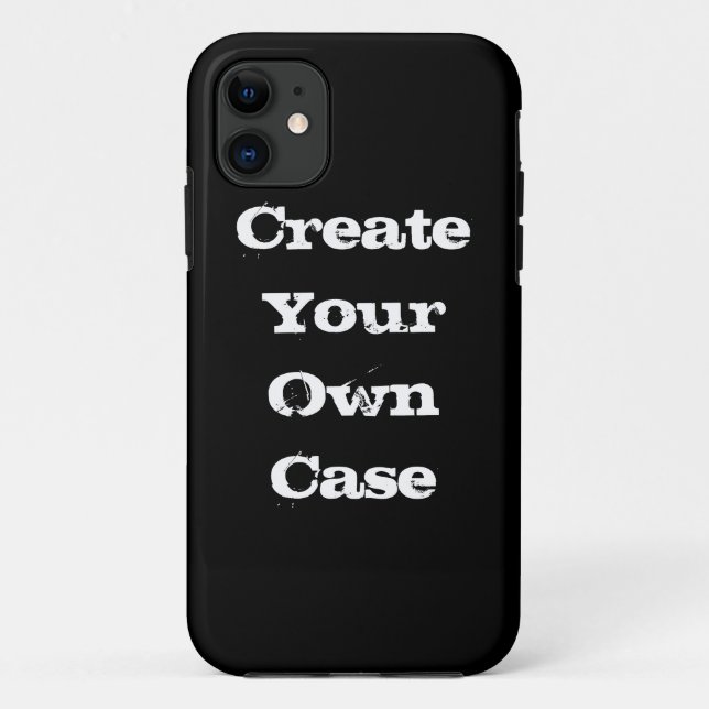 Schwarz erstellen Sie Ihren eigenen Fall Case-Mate iPhone Hülle (Rückseite)