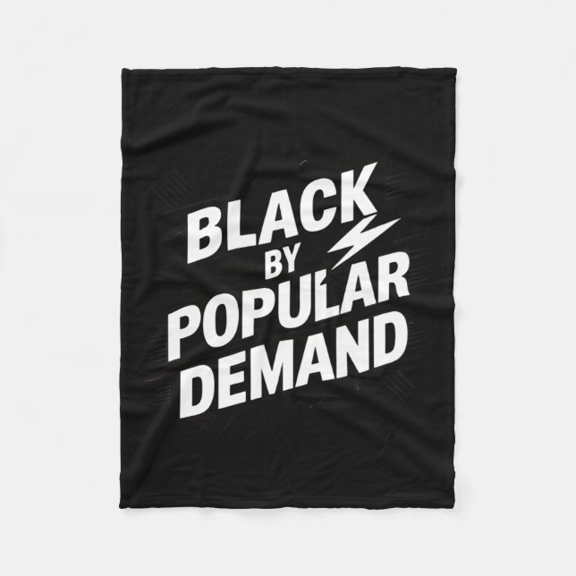 Schwarz Fleecedecke (Vorderseite)