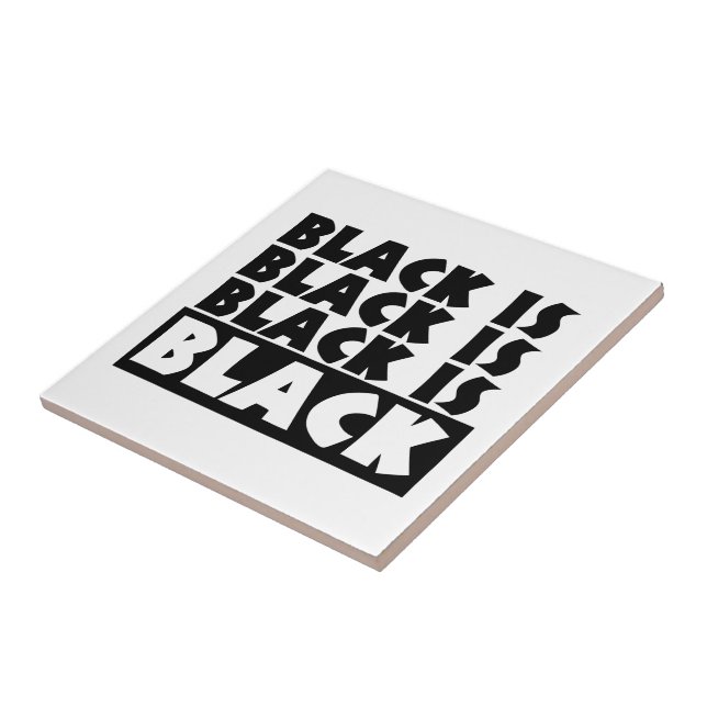 Schwarz Fliese (Seite)