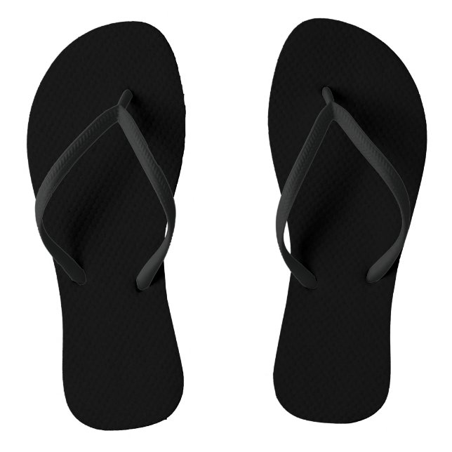 Schwarz Flip Flops (Fußbett)