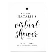 Schwarz formatiertes virtuelles Brautparty - Willk