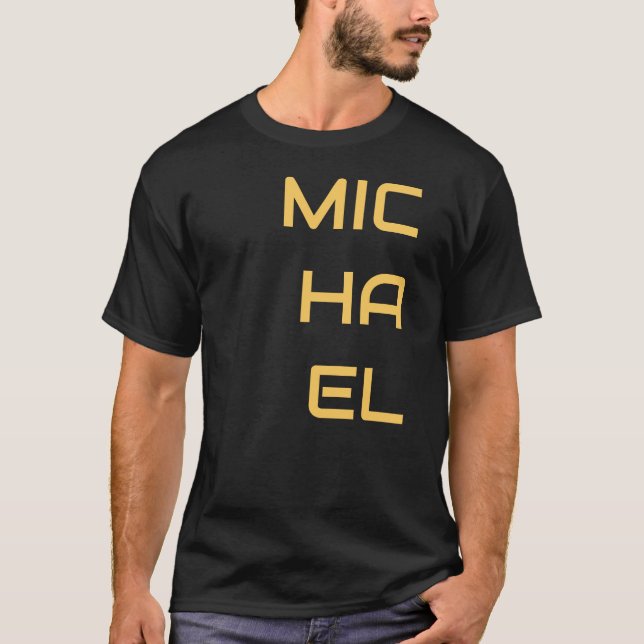 Schwarz Fügen Sie Ihren Namen Schlicht hinzu T-Shirt (Vorderseite)