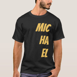 Schwarz Fügen Sie Ihren Namen Schlicht hinzu T-Shirt