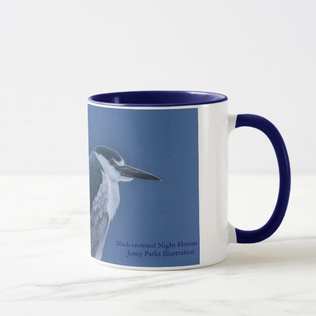 Schwarz-gekrönte Nachtreiher-Tasse Tasse (Rechts)