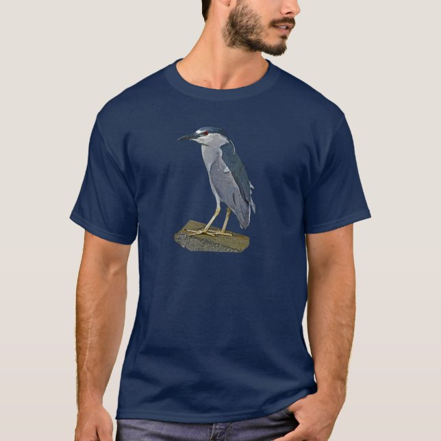Schwarz-gekrönter Nachtreiher T-Shirt (Vorderseite)