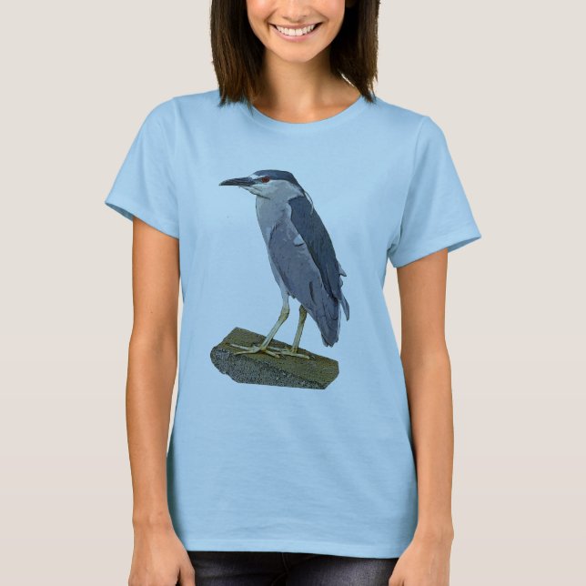 Schwarz-gekrönter Nachtreiher T-Shirt (Vorderseite)