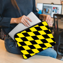 Schwarz-Gelb-Bayern Diamantfahne-Muster