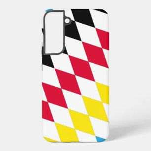 Schwarz-Gelb-Blau-Bayern Diamantfarben-Muster Samsung Galaxy Hülle