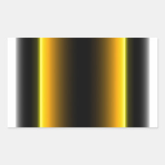 Schwarz-Gelb-Design Rechteckiger Aufkleber