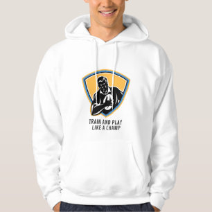 Schwarz-Gelb-Fußball Hoodie