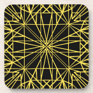 Schwarz-Gelb-Geometrie Untersetzer