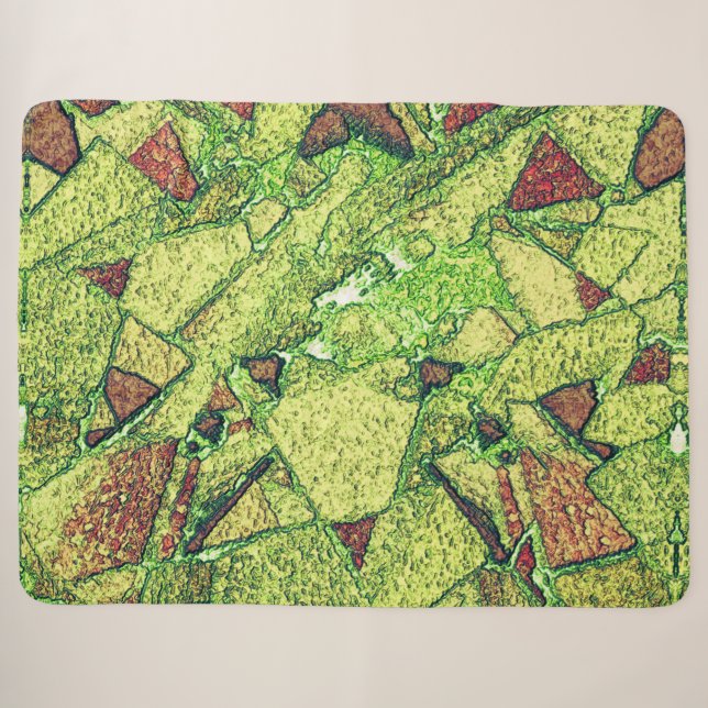 Schwarz-gelb gestrichene vulkanische Steinkonstruk Sherpadecke (Vorderseite (Horizontal))