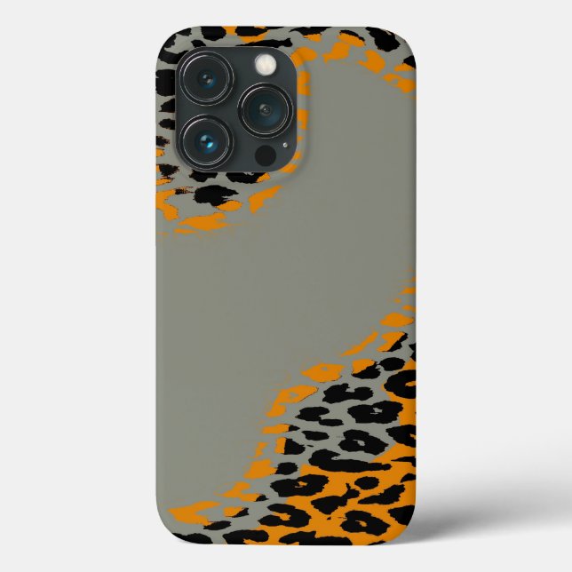 Schwarz-Gelb-Leoparden Case-Mate iPhone Hülle (Rückseite)