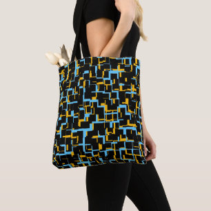 Schwarz-Gelb-Muster der digitalen Camouflage Tasche