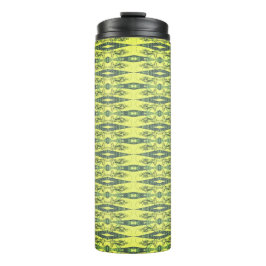 Schwarz-Gelb-Muster Thermosbecher