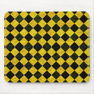 Schwarz-Gelb-Schachmuster Mousepad
