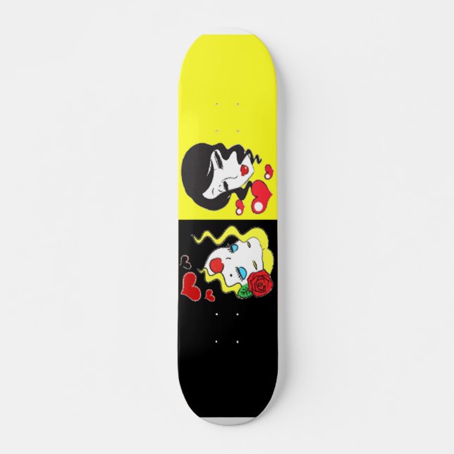 Schwarz-Gelb-Skateboard Skateboard (Vorne)