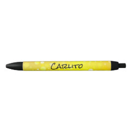Schwarz-Gelbe Kreise Textink-Pen Kugelschreiber