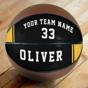 Schwarz Gelber Spieler Team Nummer Name Basketball