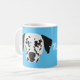 Schwarz Gepunkteter Dalmatiner Dog Kaffee Tasse