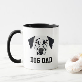 Schwarz-Gepunkteter Dalmatiner Hunde Vater Tasse