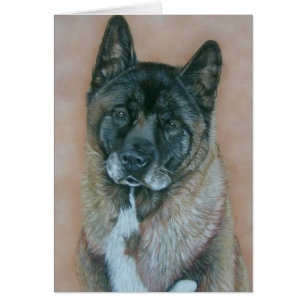 Schwarz-Gesicht-Akita-Hund-Bild realistische Portr