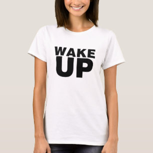 Schwarz geweckt T-Shirt