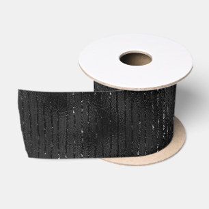 Schwarz-Glitzer-Streifen Satinband