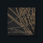 Schwarz/Gold Abstrakte Savanna Design Leinwanddruck<br><div class="desc">Stilvolles,  modernes Schwarz-Gold-Design mit abstrakter Komposition,  inspiriert von Savanne Gräsern. Sie können die Hintergrundfarbe und/oder Zeilenfarbe ändern. Wählen Sie 'anpassen' und navigieren Sie zum Bereich Ebenen,  um das Bild(e) anzuzeigen und die Hintergrundfarbe oder die Zeilenrandfarbe zu ändern,  um Ihr Design an den Anzug Ihrer Wohngestaltung anzupassen.</div>