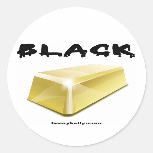Schwarz, Gold, Bar, Ölfeld, Öl, Aufkleber (Vorderseite)