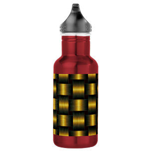 Schwarz-Gold-Edelstahl-Wasserflasche Edelstahlflasche