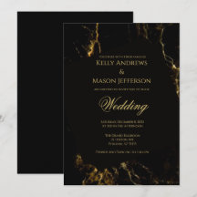 Schwarz-Gold-Hochzeit