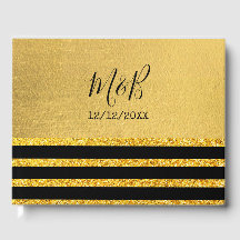 Schwarz-Gold-Hochzeit