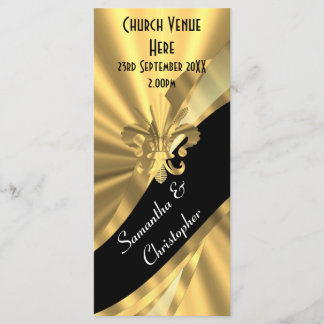 Schwarz-Gold-Hochzeitsprogramm Programm
