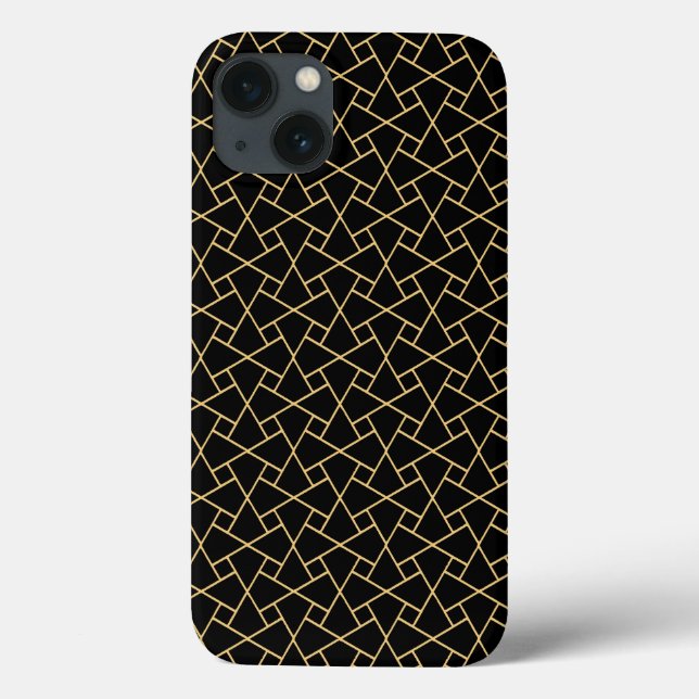 Schwarz, Gold-Islamisches Muster: Fall iPad Case-M Case-Mate iPhone Hülle (Rückseite)
