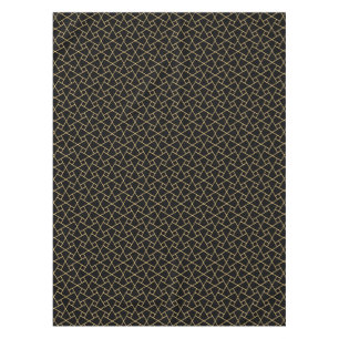 Schwarz-Gold-Islamisches Muster Tischdecke